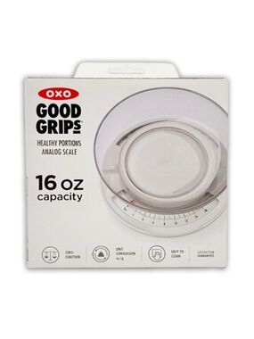 OXO Good Grips Healthy Portions Analog Scale White and Clear 16 oz Capacity NEW